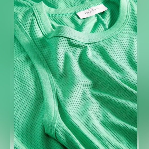 Macy’s Women's Rib-Knit Midi Tank Dress Bright Green - Size 3x - Picture 3 of 3